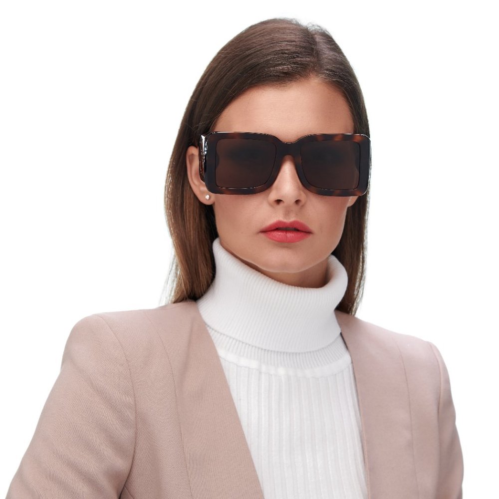 💯 NEW BURBERRY BE4312 331673 HAVANA BROWN SUNGLASSES - Picture 2 of 11